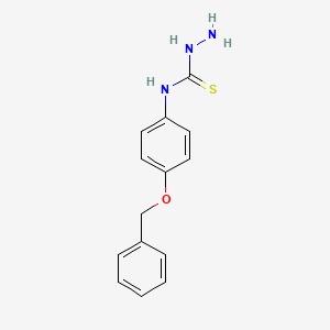 molecular formula C14H15N3OS B1333895 N-(4-(Benzyloxy)phenyl)hydrazinecarbothioamide CAS No. 206559-37-7