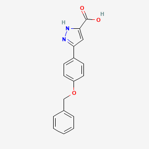5-(4-Benzyloxyphenyl)-1H-pyrazole-3-carboxylic acid