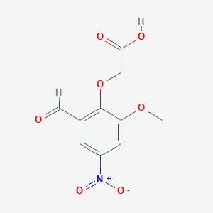 2-(2-Formyl-6-methoxy-4-nitrophenoxy)acetic acid