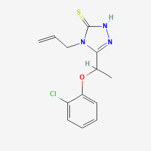 4-allyl-5-[1-(2-chlorophenoxy)ethyl]-4H-1,2,4-triazole-3-thiol