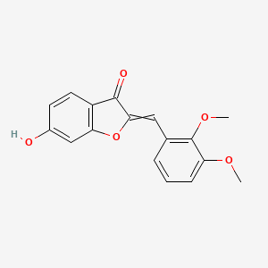 molecular formula C17H14O5 B1333945 3(2H)-Benzofuranone, 2-[(2,3-dimethoxyphenyl)methylene]-6-hydroxy- CAS No. 61429-81-0