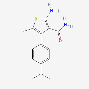 2-Amino-4-(4-isopropylphenyl)-5-methylthiophene-3-carboxamide