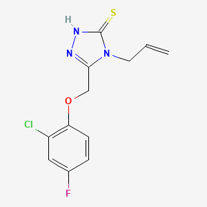 4-allyl-5-[(2-chloro-4-fluorophenoxy)methyl]-4H-1,2,4-triazole-3-thiol
