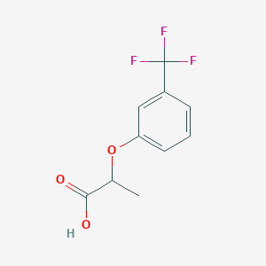 molecular formula C10H9F3O3 B1333976 2-[3-(Trifluoromethyl)phenoxy]propanoic acid CAS No. 836-35-1