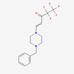 (E)-1-(4-benzylpiperazino)-4,4,5,5,5-pentafluoro-1-penten-3-one