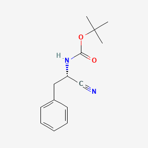 molecular formula C14H18N2O2 B1333996 (S)-tert-Butyl (1-cyano-2-phenylethyl)carbamate CAS No. 99281-90-0