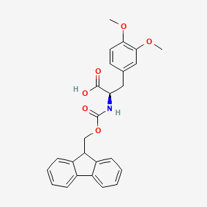 molecular formula C26H25NO6 B1334006 Fmoc-D-3,4-dimethoxyphenylalanine CAS No. 218457-81-9