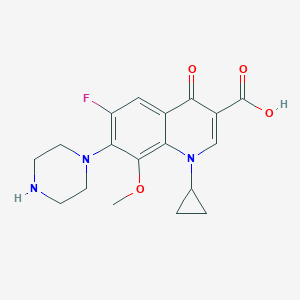 molecular formula C18H20FN3O4 B133404 3-Desmethyl Gatifloxacin CAS No. 112811-57-1