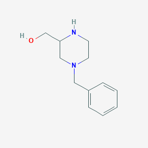 molecular formula C12H18N2O B1334044 (4-Benzylpiperazin-2-yl)methanol CAS No. 85817-34-1