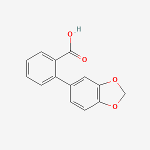 molecular formula C14H10O4 B1334045 2-(Benzo[d][1,3]dioxol-5-yl)Benzoic acid CAS No. 24351-54-0