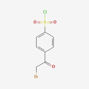 molecular formula C8H6BrClO3S B1334054 4-(2-bromoacetyl)benzenesulfonyl Chloride CAS No. 5038-59-5
