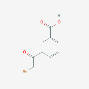 molecular formula C9H7BrO3 B1334055 3-(2-bromoacetyl)benzoic Acid CAS No. 62423-73-8