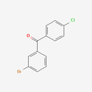 molecular formula C13H8BrClO B1334059 3-Bromo-4'-chlorobenzophenone CAS No. 75762-56-0