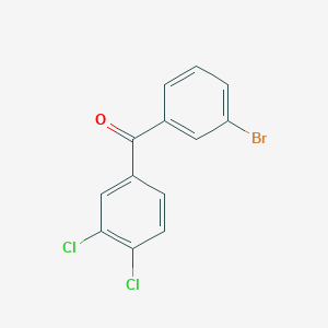 molecular formula C13H7BrCl2O B1334062 3-Bromo-3',4'-dichlorobenzophenone CAS No. 844879-39-6