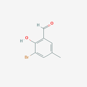 molecular formula C8H7BrO2 B1334074 3-Bromo-2-hydroxy-5-methylbenzaldehyde CAS No. 33172-54-2