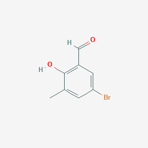 molecular formula C8H7BrO2 B1334075 5-Bromo-2-hydroxy-3-methylbenzaldehyde CAS No. 33172-56-4
