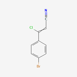 3-(4-Bromophenyl)-3-chloroprop-2-enenitrile