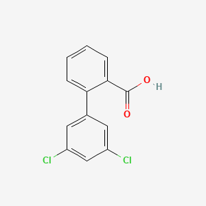 molecular formula C13H8Cl2O2 B1334099 3',5'-Dichloro-[1,1'-biphenyl]-2-carboxylic acid CAS No. 669713-82-0