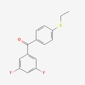 3,5-Difluoro-4'-(ethylthio)benzophenone