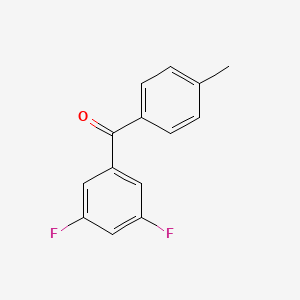 molecular formula C14H10F2O B1334114 3,5-Difluoro-4'-methylbenzophenone CAS No. 844885-07-0