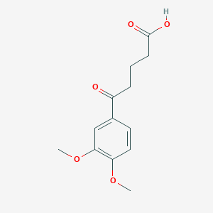 molecular formula C13H16O5 B1334123 5-(3,4-Dimethoxyphenyl)-5-oxovaleric acid CAS No. 4378-55-6