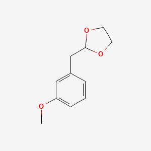 molecular formula C11H14O3 B1334128 2-[(3-Methoxyphenyl)methyl]-1,3-dioxolane CAS No. 842123-95-9