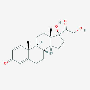 molecular formula C21H28O4 B133413 17,21-Dihydroxypregna-1,4-diene-3,20-dione CAS No. 1807-14-3