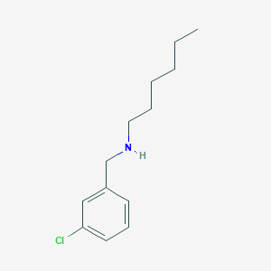 molecular formula C13H20ClN B13341427 [(3-Chlorophenyl)methyl](hexyl)amine 