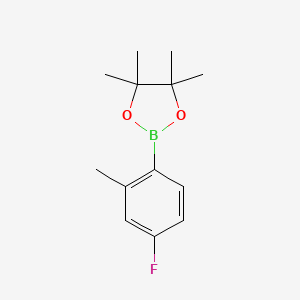 2-(4-Fluoro-2-methylphenyl)-4,4,5,5-tetramethyl-1,3,2-dioxaborolane