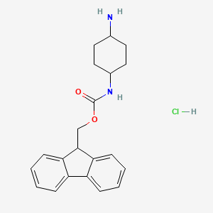 9H-fluoren-9-ylmethyl N-(4-aminocyclohexyl)carbamate;hydrochloride