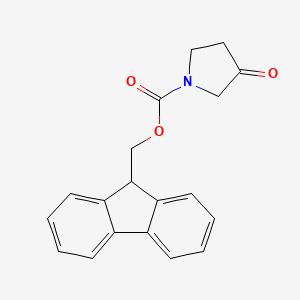 molecular formula C19H17NO3 B1334168 1-N-Fmoc-3-Pyrrolidinone CAS No. 672310-12-2