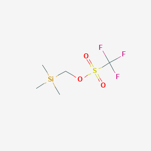 molecular formula C5H11F3O3SSi B1334205 (三甲基甲硅烷基)甲基三氟甲磺酸酯 CAS No. 64035-64-9