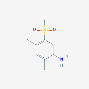 molecular formula C9H13NO2S B1334215 2,4-二甲基-5-(甲磺酰基)苯胺 CAS No. 849035-63-8