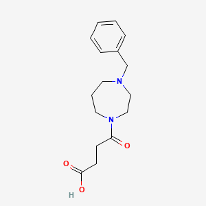 molecular formula C16H22N2O3 B1334220 4-(4-Benzyl-1,4-diazepan-1-yl)-4-oxobutanoic acid CAS No. 396105-43-4