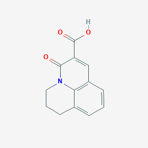 molecular formula C13H11NO3 B1334221 5-Oxo-2,3-dihydro-1H,5H-pyrido[3,2,1-ij]quinoline-6-carboxylic acid CAS No. 386715-42-0