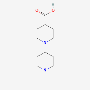 molecular formula C12H22N2O2 B1334222 1-(1-Methylpiperidin-4-yl)piperidine-4-carboxylic acid CAS No. 349534-98-1
