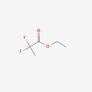 molecular formula C5H8F2O2 B1334224 2,2-二氟丙酸乙酯 CAS No. 28781-85-3