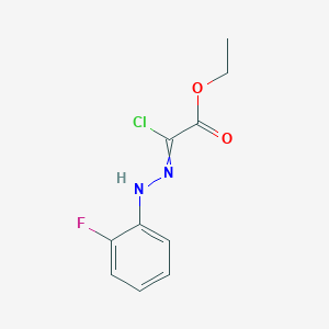 molecular formula C10H10ClFN2O2 B1334226 Ethyl 2-chloro-2-[2-(2-fluorophenyl)hydrazono]-acetate CAS No. 64989-74-8