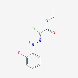 molecular formula C10H10ClFN2O2 B1334226 氯代[2-(2-氟苯基)腙]乙酸乙酯 CAS No. 64989-74-8