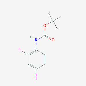 molecular formula C11H13FINO2 B1334227 tert-butyl N-(2-fluoro-4-iodophenyl)carbamate CAS No. 886497-72-9