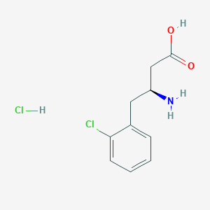 molecular formula C10H12ClNO2 B1334234 (S)-3-Amino-4-(2-chlorophenyl)butanoic acid hydrochloride CAS No. 270596-36-6