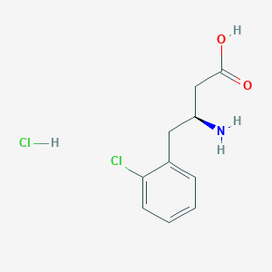 molecular formula C10H13Cl2NO2 B1334234 (S)-3-Amino-4-(2-chlorophenyl)butanoic acid hydrochloride CAS No. 270596-36-6