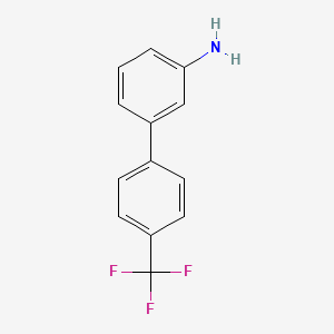 molecular formula C13H10F3N B1334235 3-[4-(Trifluoromethyl)phenyl]aniline CAS No. 400747-98-0
