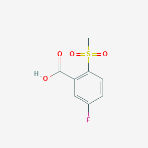 molecular formula C8H7FO4S B1334236 5-Fluoro-2-(methylsulfonyl)benzoic acid CAS No. 773873-55-5