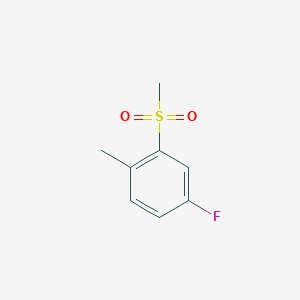 molecular formula C8H9FO2S B1334237 4-Fluoro-2-(methylsulfonyl)toluene CAS No. 828270-66-2