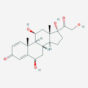 molecular formula C21H28O6 B133424 6β-羟基泼尼松 CAS No. 16355-29-6