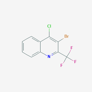 molecular formula C10H4BrClF3N B1334246 3-Bromo-4-chloro-2-(trifluoromethyl)quinoline CAS No. 683274-52-4