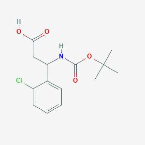 3-((tert-Butoxycarbonyl)amino)-3-(2-chlorophenyl)propanoic acid