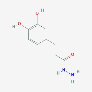 molecular formula C9H12N2O3 B1334269 3-(3,4-Dihydroxyphenyl)propanehydrazide CAS No. 401642-48-6