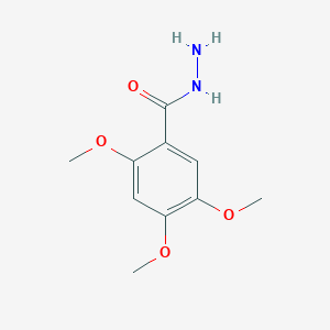molecular formula C10H14N2O4 B1334288 2,4,5-Trimethoxybenzohydrazide CAS No. 588677-34-3